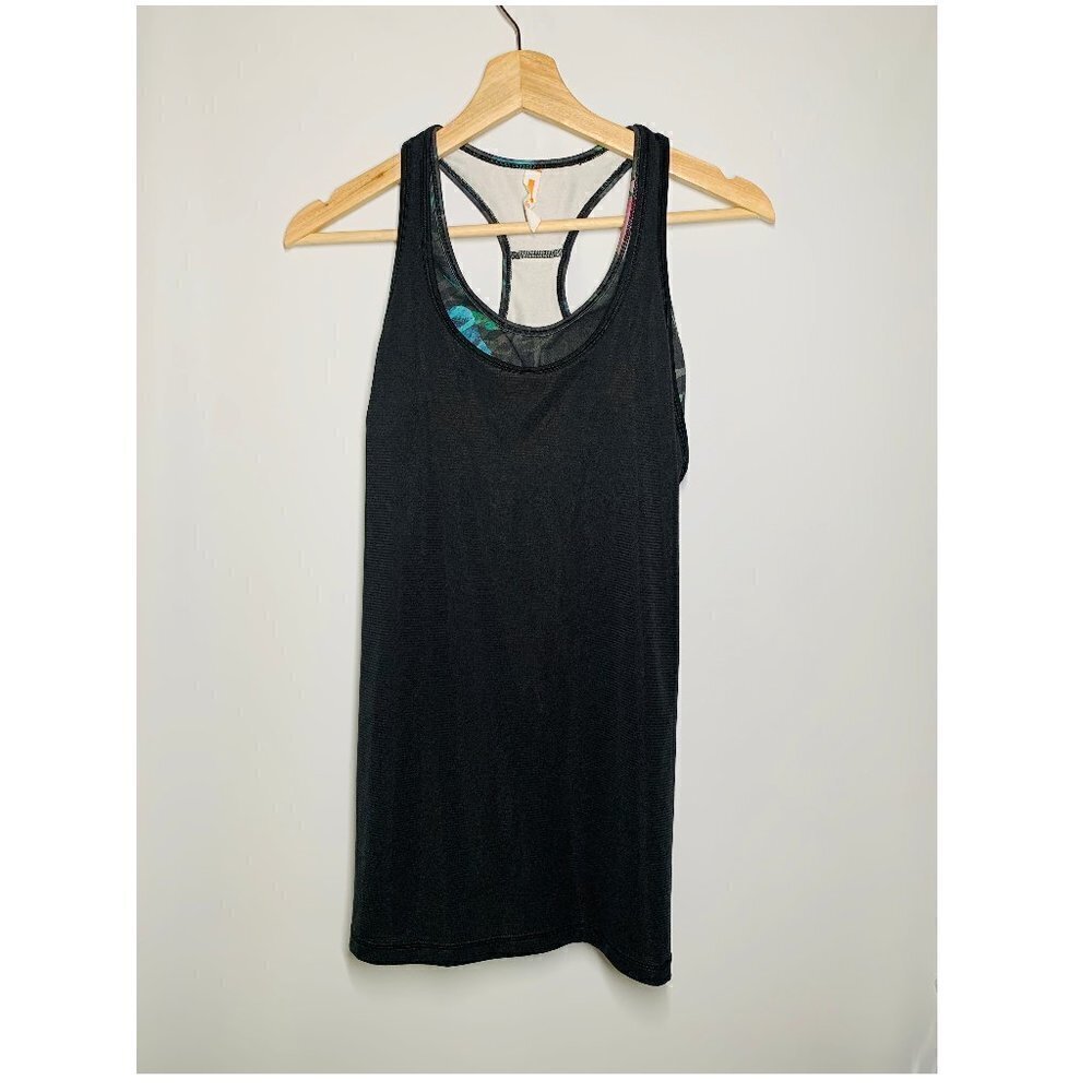 Lucy Black Racerback Tank Top Size SP
